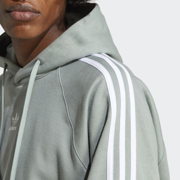Sweat à Capuche Adidas Rekive Vert Argent Chaud