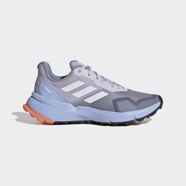 Chaussures De Course Sur Sentier Terrex Soulstride Adidas Argent Violet