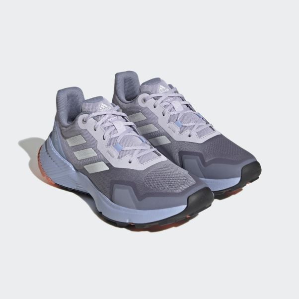 Chaussures De Course Sur Sentier Terrex Soulstride Adidas Argent Violet