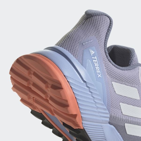 Chaussures De Course Sur Sentier Terrex Soulstride Adidas Argent Violet