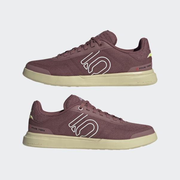 Chaussures De Vélo De Montagne En Toile Adidas Five Ten Sleuth Dlx Bordeaux