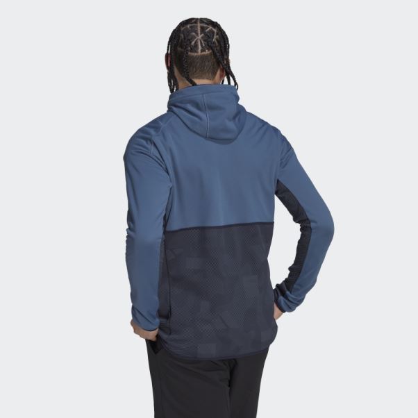 Adidas Terrex Zupahike Veste Polaire à Capuche Acier