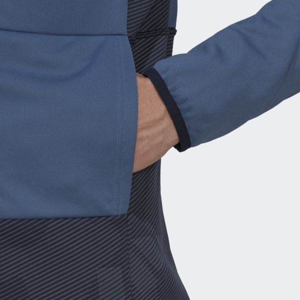 Adidas Terrex Zupahike Veste Polaire à Capuche Acier
