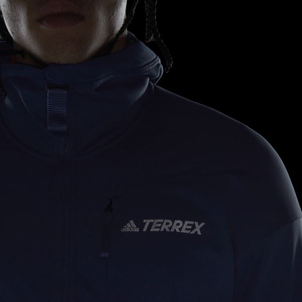 Adidas Terrex Zupahike Veste Polaire à Capuche Acier