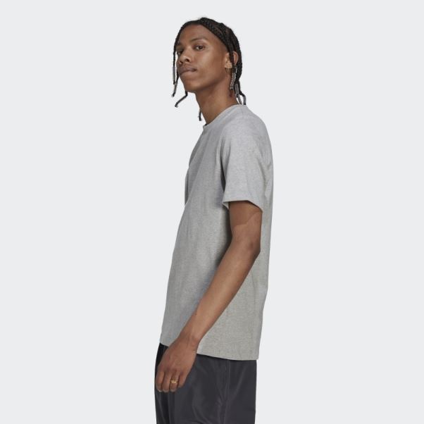 Tee Shirt Classique Gris Moyen Adidas