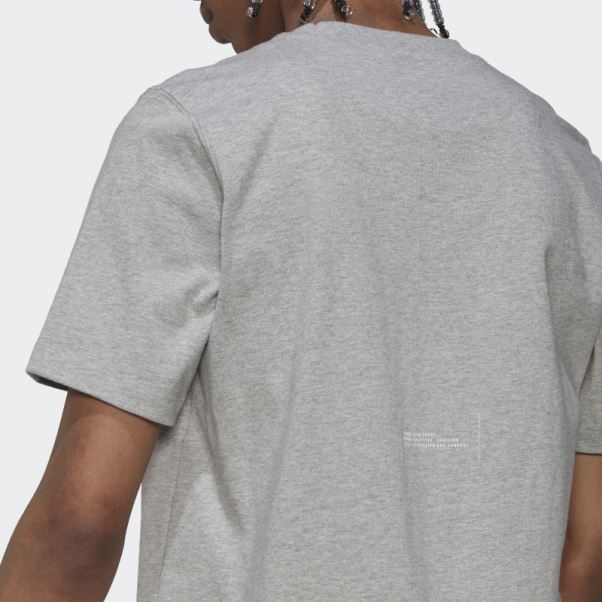 Tee Shirt Classique Gris Moyen Adidas