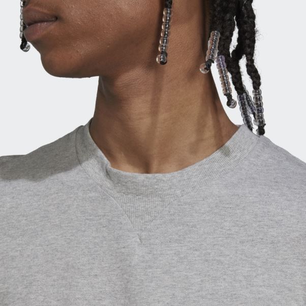 Tee Shirt Classique Gris Moyen Adidas