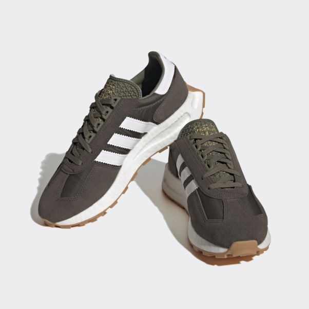 Chaussures Adidas Retropy E5 Olive élégantes