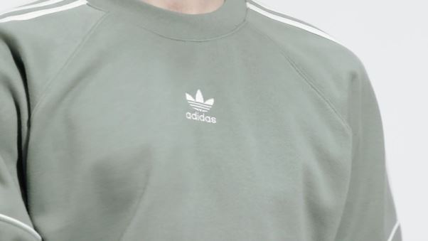 Sweat Adidas Rekive Crew Vert Argent Mode