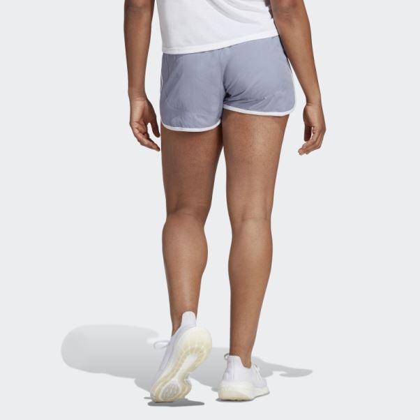 Boston Marathon 2023 M20 Short De Course Adidas Argent Violet