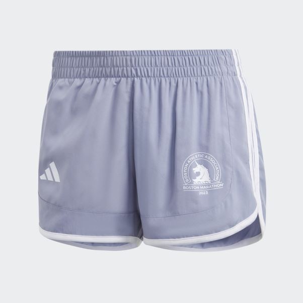 Boston Marathon 2023 M20 Short De Course Adidas Argent Violet