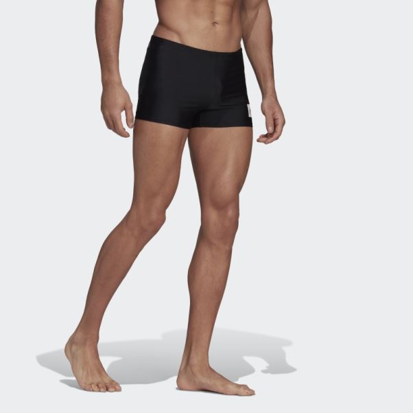 Boxer De Bain Uni Noir Adidas