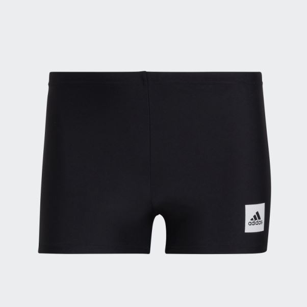 Boxer De Bain Uni Noir Adidas