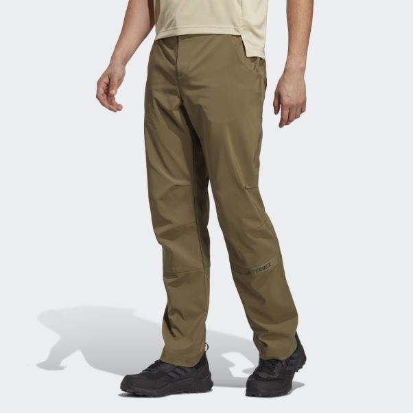 Adidas Olive Terrex Pantalon De Jogging Multitissé