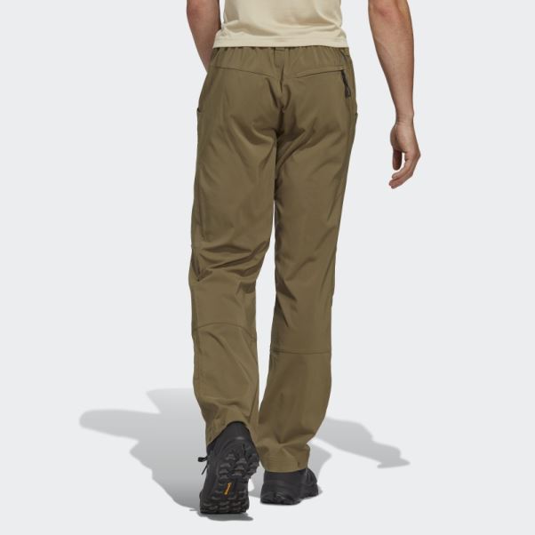 Adidas Olive Terrex Pantalon De Jogging Multitissé