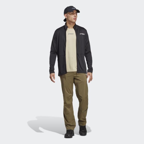 Adidas Olive Terrex Pantalon De Jogging Multitissé