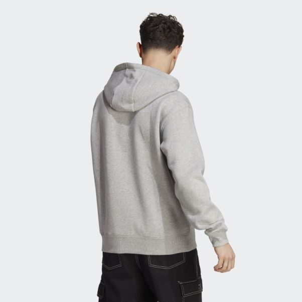 Adidas All Szn Polaire Graphique Sweat à Capuche Gris Moyen