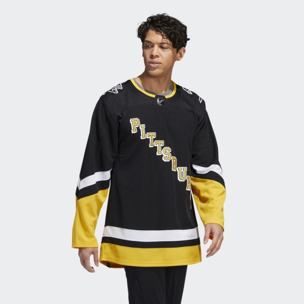 Maillot Pingouins Away Authentique Adidas Noir