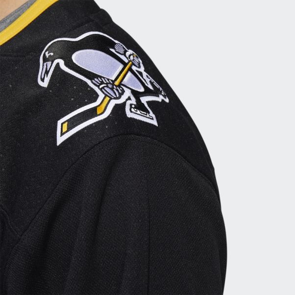 Maillot Pingouins Away Authentique Adidas Noir