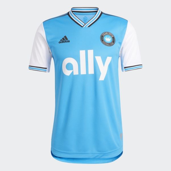 Maillot Adidas Charlotte Fc 22/23 Domicile Authentique Bleu