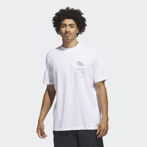 T-shirt Adidas Dame 9 Blanc