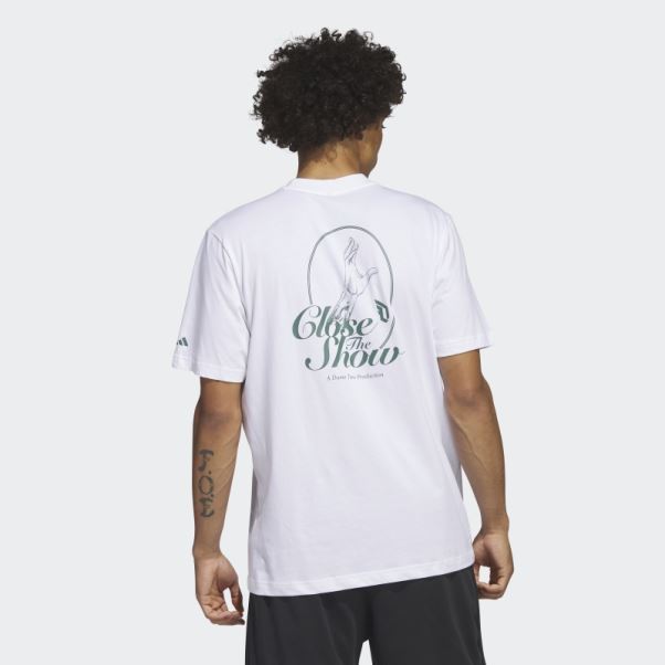 T-shirt Adidas Dame 9 Blanc