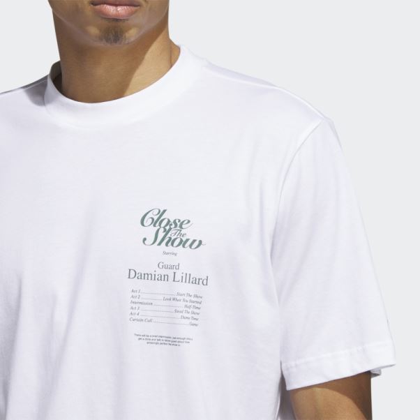 T-shirt Adidas Dame 9 Blanc