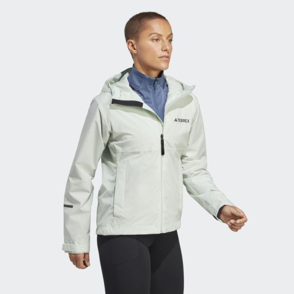 Veste De Pluie 2 Couches Terrex Multi Rain.rdy 2 Adidas Vert