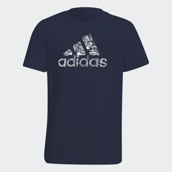 Adidas Badge Of Sport T-shirt Enfant Bleu Marine