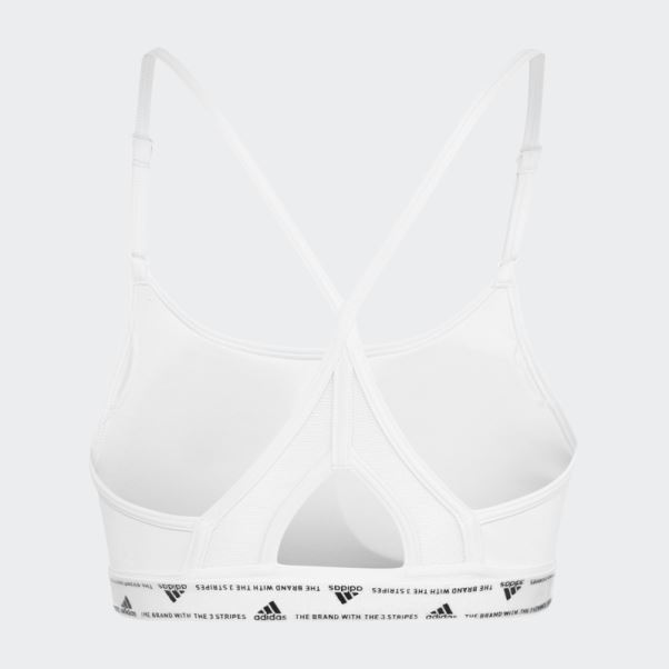 Soutien-gorge Léger Adidas Aeroreact Training Blanc