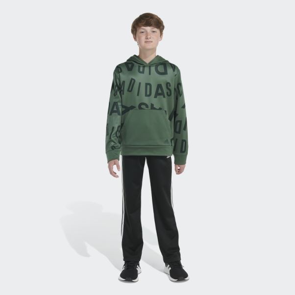 Adidas Sweat à Capuche Vert Oxide Lineage Love