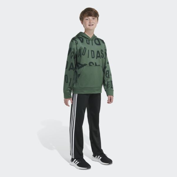 Adidas Sweat à Capuche Vert Oxide Lineage Love