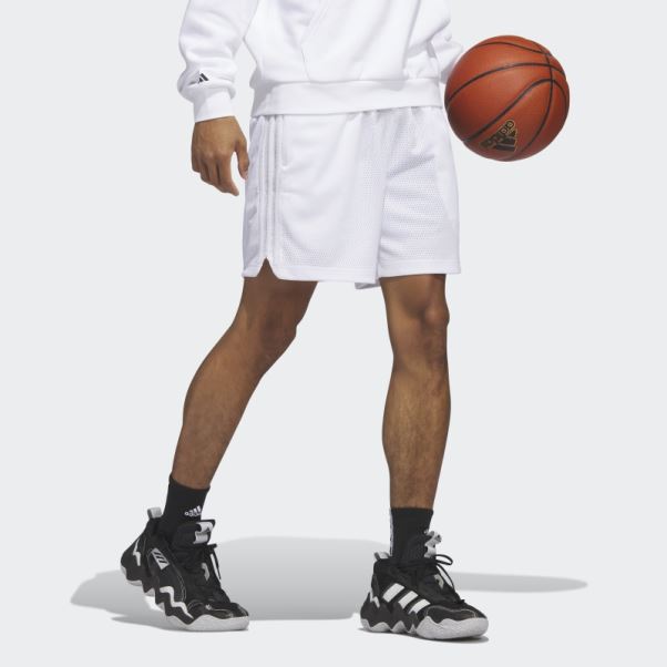 Adidas Dame 9 Short Blanc