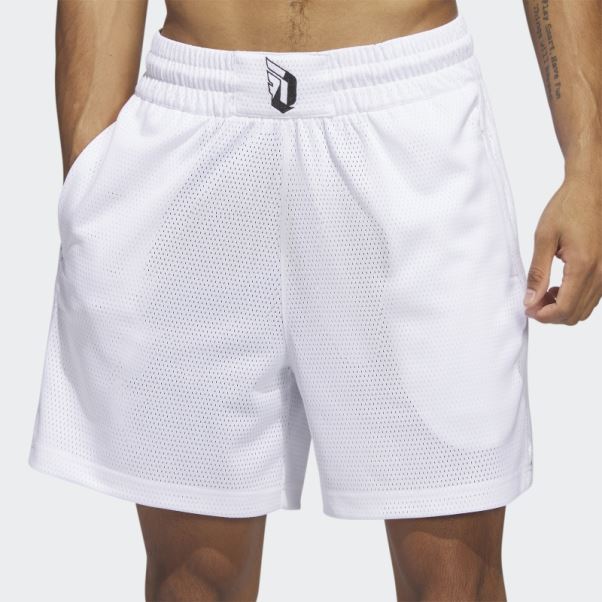 Adidas Dame 9 Short Blanc