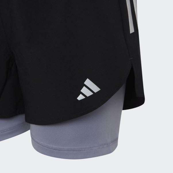 Short Tissé Deux En Un Aeroready Noir Adidas