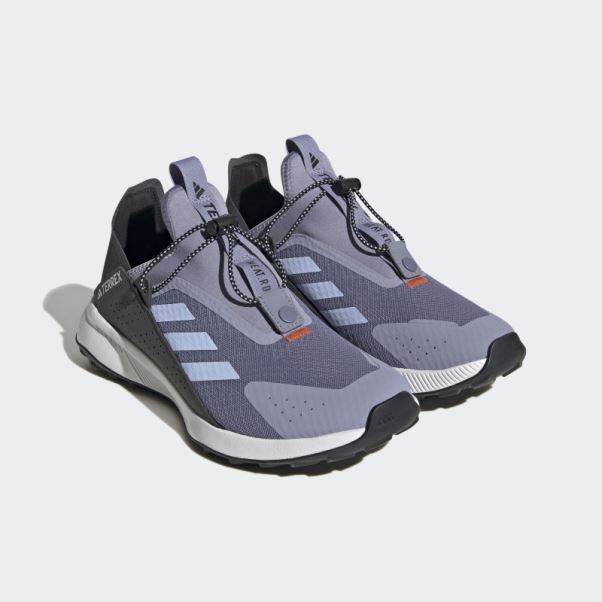 Argent Violet Adidas Terrex Voyager 21 Slip-on Heat.rdy Chaussures De Voyage
