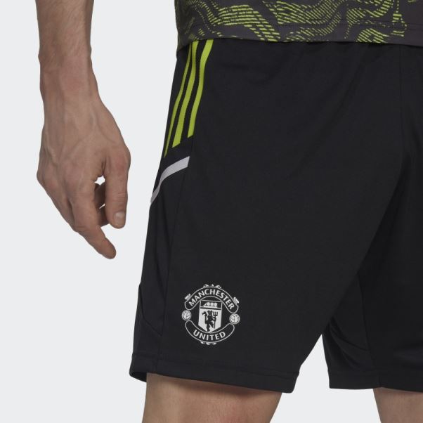 Short D'entrainement Adidas Manchester United Condivo 22 Noir