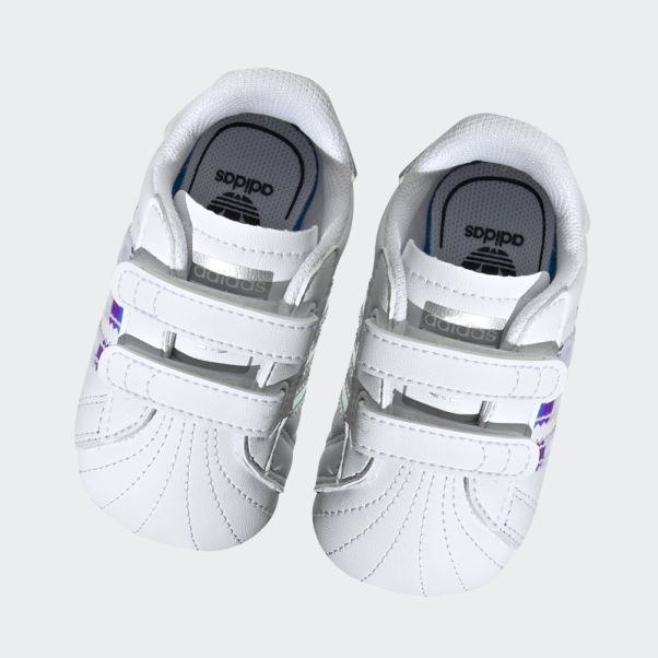 Chaussures Adidas Superstar élégantes Blanc/noir