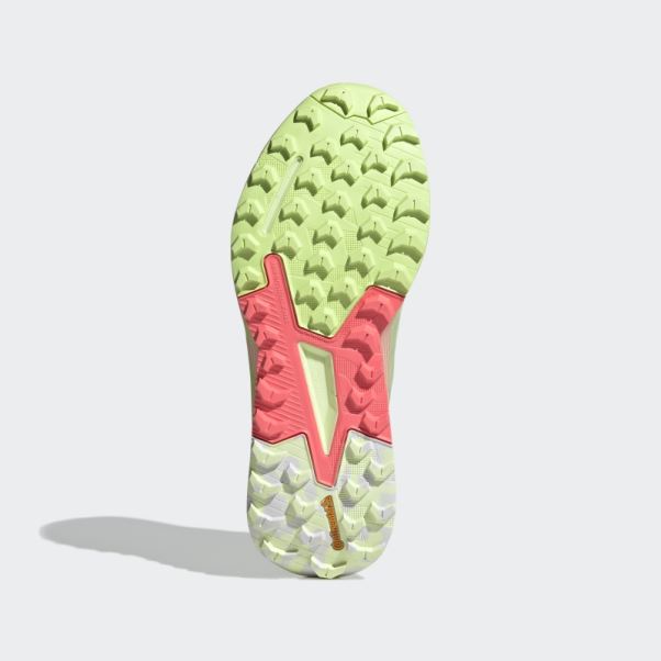 Terrex Agravic Flow 2.0 Gore-tex Chaussures De Course Sur Sentier Citron Vert Adidas