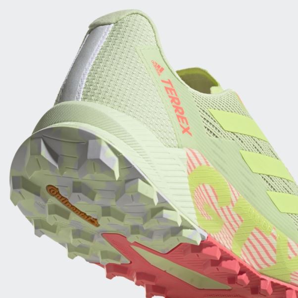 Terrex Agravic Flow 2.0 Gore-tex Chaussures De Course Sur Sentier Citron Vert Adidas
