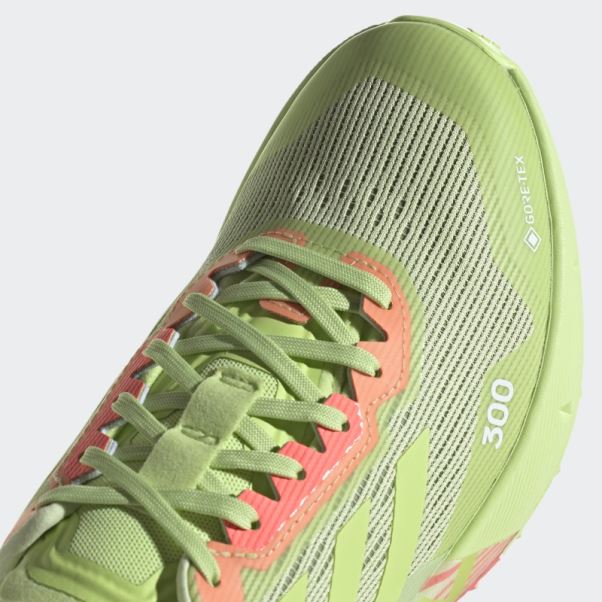 Terrex Agravic Flow 2.0 Gore-tex Chaussures De Course Sur Sentier Citron Vert Adidas
