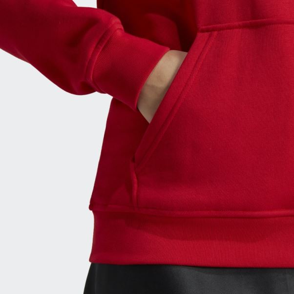 Sweat à Capuche Polaire Adidas Scarlet Adicolor Essentials