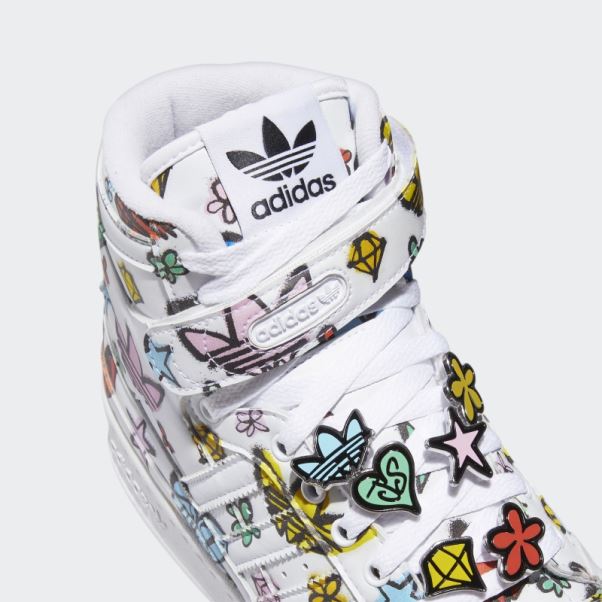 Chaussures Jeremy Scott Forum 84 Hi Mono Blanc Adidas