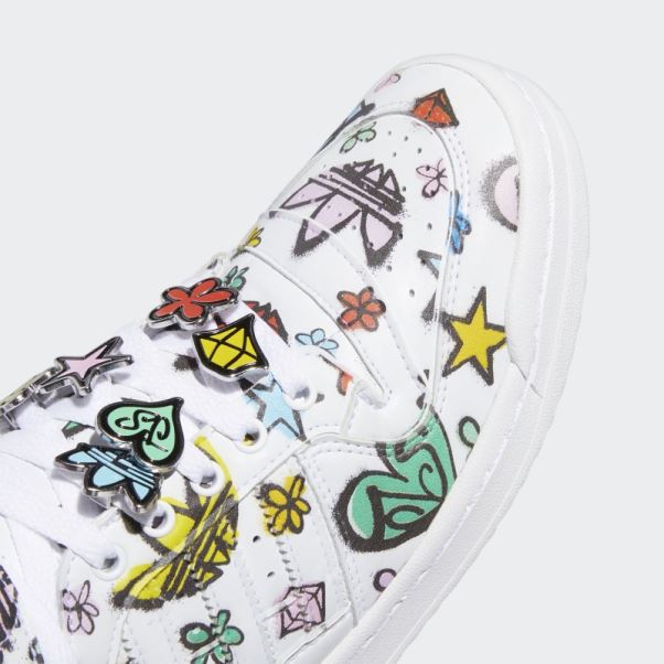 Chaussures Jeremy Scott Forum 84 Hi Mono Blanc Adidas
