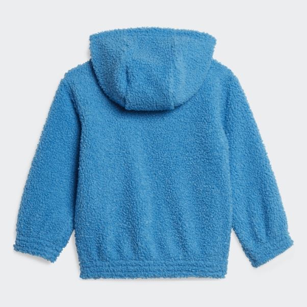 Ensemble De Jogging à Capuche En Polaire Teddy (neutre) Bleu Adidas
