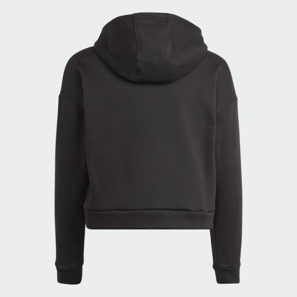 Survetement Polaire A Capuche Noir Adidas