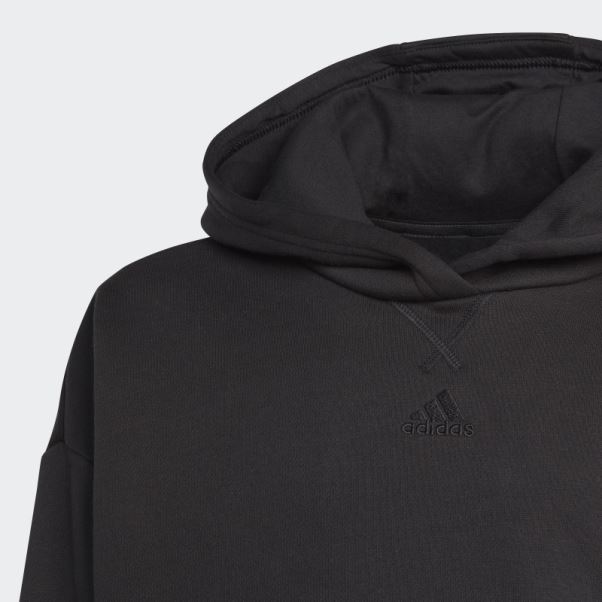 Survetement Polaire A Capuche Noir Adidas