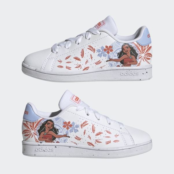 Adidas X Disney Avantage Moana Chaussures Blanc