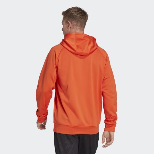 Aeroready Game And Go Gros Logo Sweat à Capuche Adidas Orange