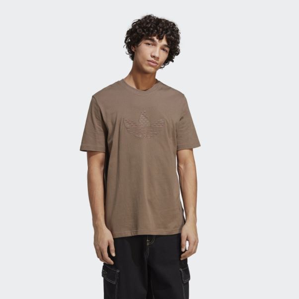 Adidas T-shirt Graphique Monogramme Terre